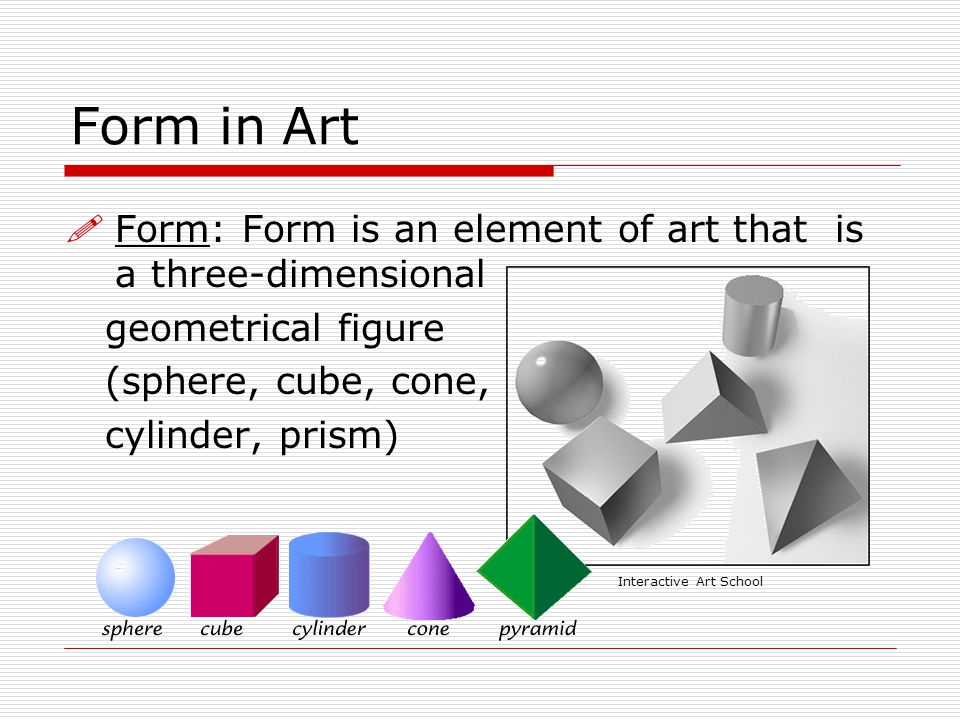 Lesson on the Element of Form: ART FOUND 1 A ALC
